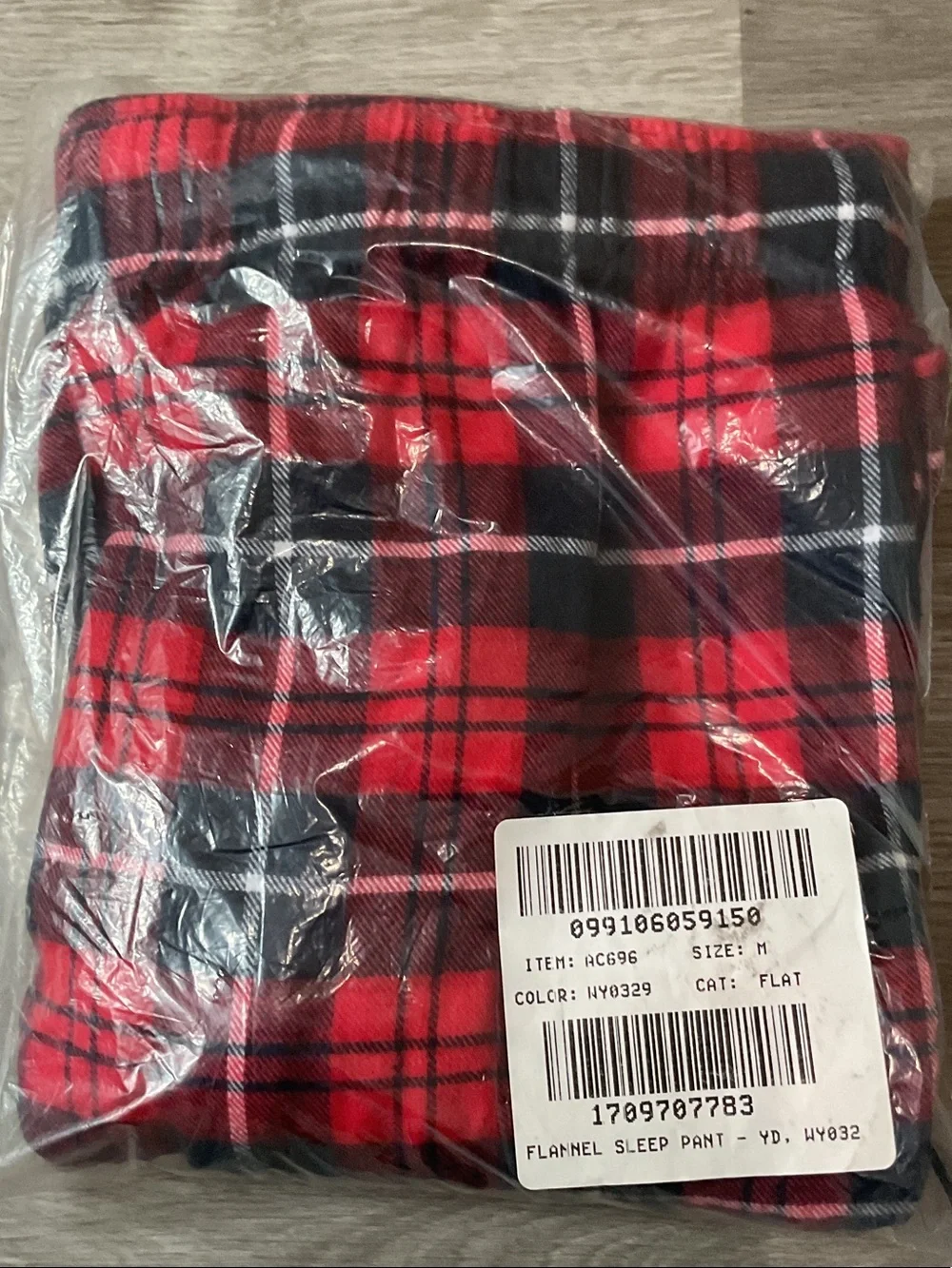 J. Crew Red and Navy Plaid Flannel Pajama Pants